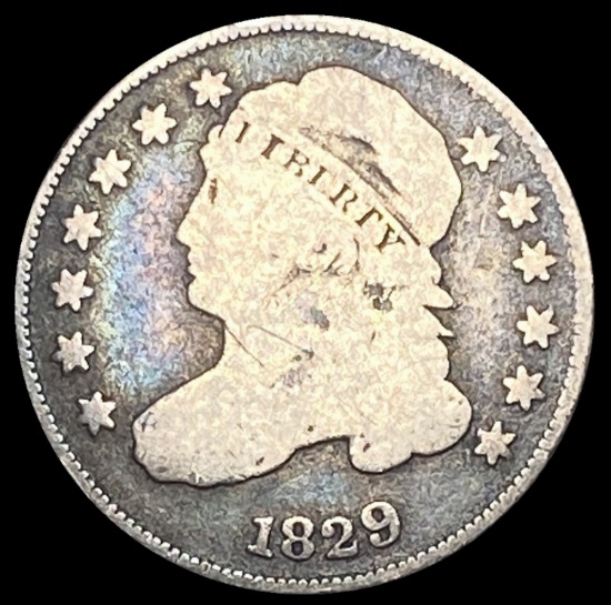 1829 Capped Bust Dime NICELY CIRCULATED