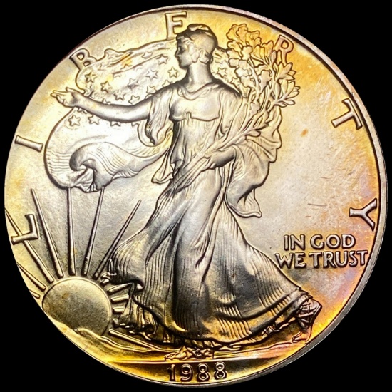 1988 1 oz Silver American Eagle $1 GEM BU