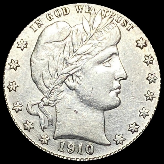 1910-D Barber Silver Quarter CLOSELY UNCIRCULATED