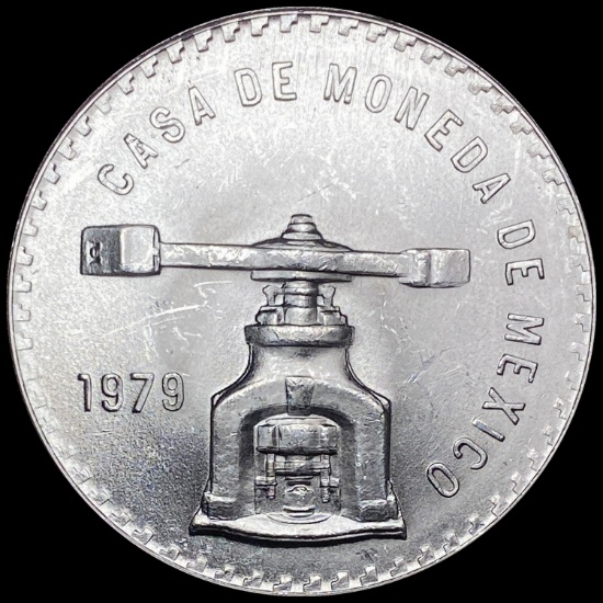 1979 Mexico Silver 1 Onza (Casa de Moneda) GEM BU