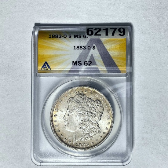 1883-O Morgan Dollar ANACS MS 62 SILVER