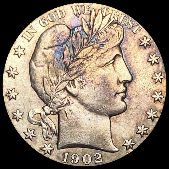 1902-S Silver Barber Half Dollar CLOSELY UNCIRCULATED