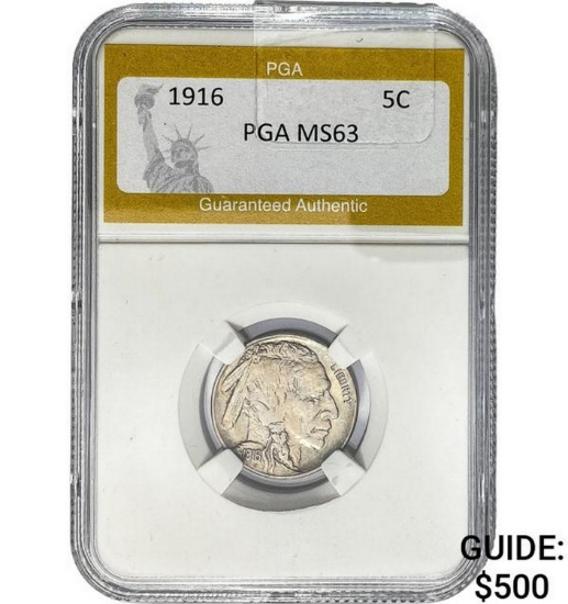1916 5C Buffalo PGA MS63
