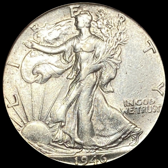 1946-S Silver Half Dollar (Walking Liberty) ABOUT UNCIRCULATED