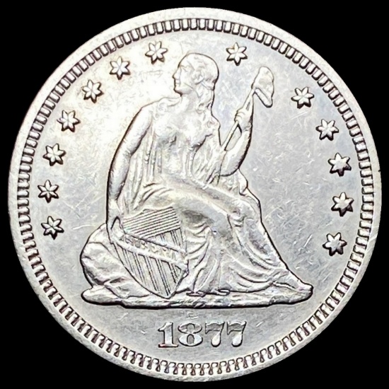 1877-S Seated Liberty Quarter UNCIRCULATED