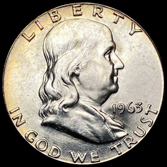 1963 Franklin Silver Half Dollar GEM BU