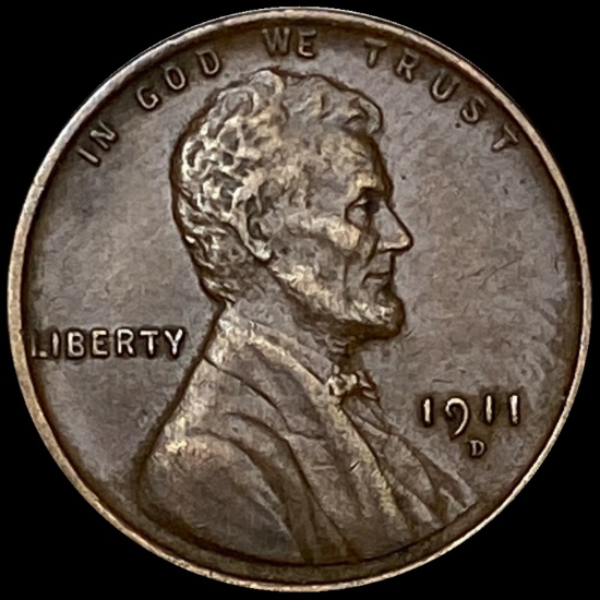 1911-D Bronze Lincoln Wheat Cent CLOSELY UNCIRCULATED