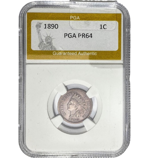 1890 1C Indian Head Cent PGA PR64