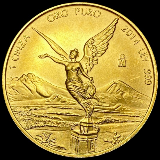 2014 Mexico 1 oz Gold Libertad GEM BU