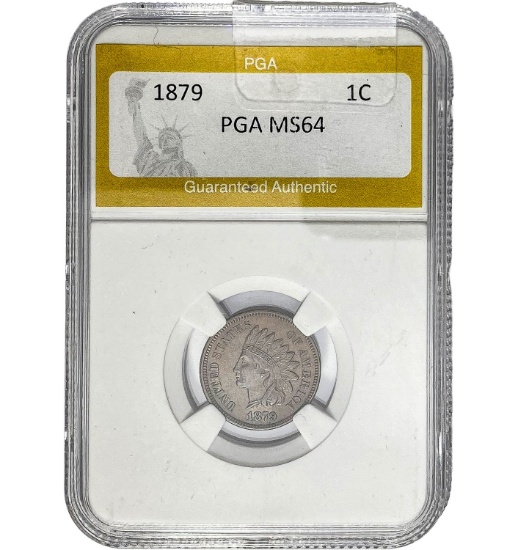 1879 1C Indian Head Cent PGA MS64