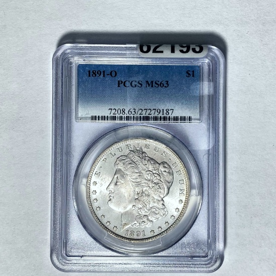 1891-O Morgan Dollar PCGS MS63 SILVER