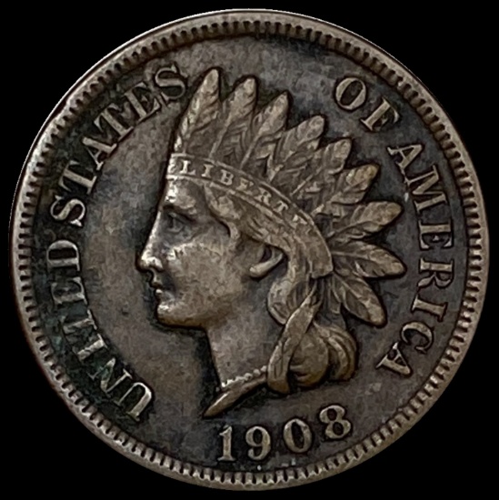 1908-S Indian Head Cent NICELY CIRCULATED