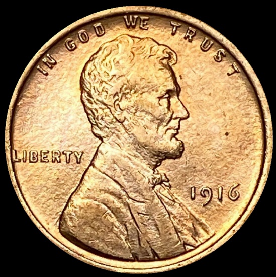 1916 Lincoln Wheat Cent CLOSELY UNCIRCULATED