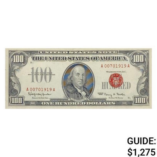 1966 $100 LEGAL TENDER USN GEM UNCIRCULATED