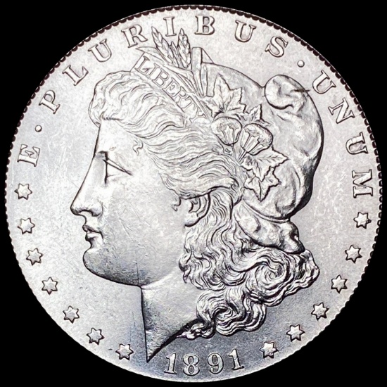 1891-S Silver Morgan Dollar CHOICE BU