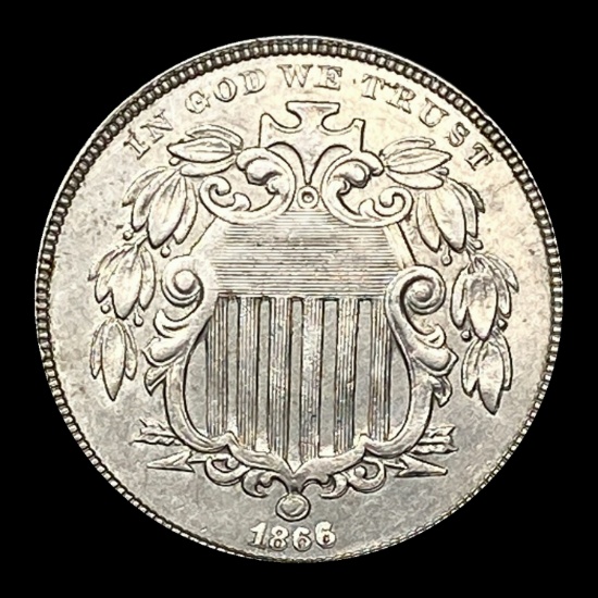 1866 Shield Nickel CLOSELY UNCIRCULATED