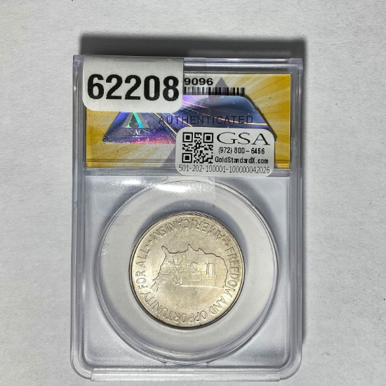 1951 50C Washington-Carver ANACS MS65