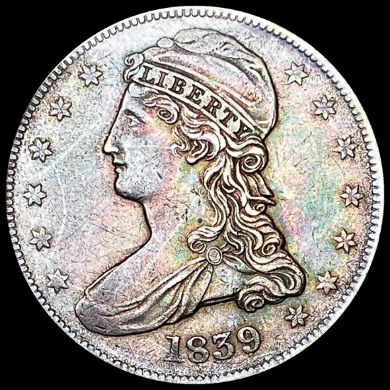 1839 Capped Bust Half Dollar CLOSELY UNCIRCULATED