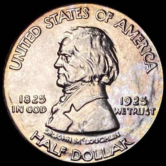 1925 Silver Fort Vancouver Half Dollar CHOICE BU