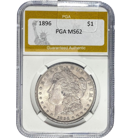 1896 Morgan Dollar PGA MS62 SILVER