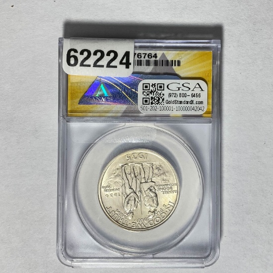 1935 50C Boone with 1934 ANACS MS64