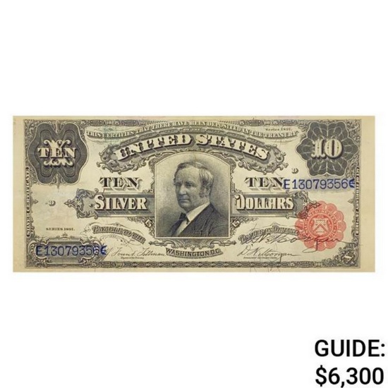 1891 $10 "TOMBSTONE" SC EXTREMELY FINE