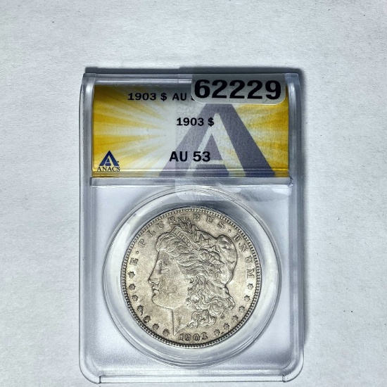 1903 Morgan Dollar ANACS AU 53 SILVER