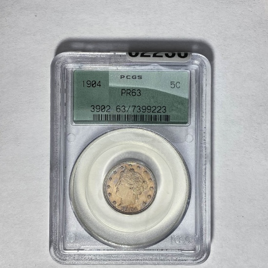 1904 Liberty Victory Nickel PCGS PR63