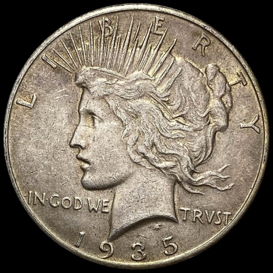 1935-S Silver Peace Dollar NEARLY UNCIRCULATED