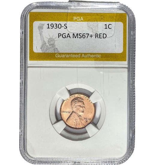 1930-S 1C PGA MS67+ RED