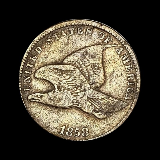 1858 Copper-Nickel Flying Eagle Cent LIGHTLY CIRCULATED