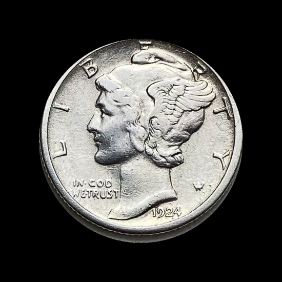 1924 Mercury Dime CLOSELY UNCIRCULATED