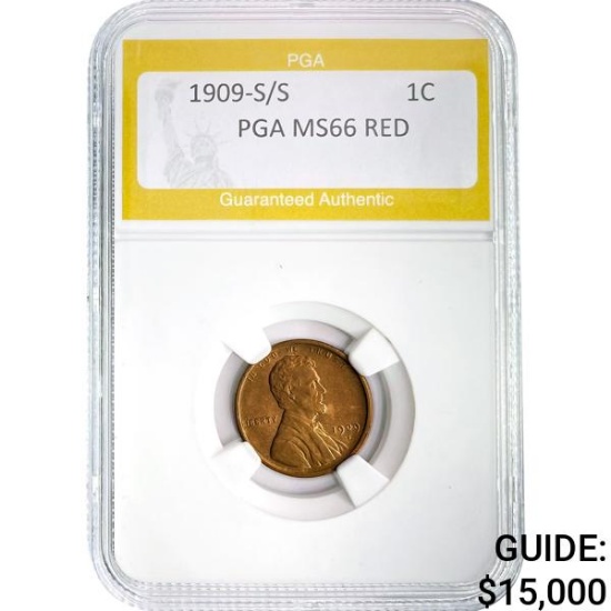 1909-S/S Wheat Cent PGA MS66