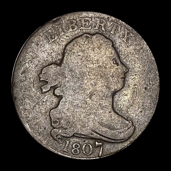 1807 Copper Half Cent NICELY CIRCULATED