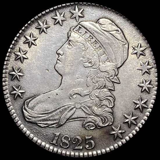 1825 Capped Bust Half Dollar CLOSELY UNCIRCULATED