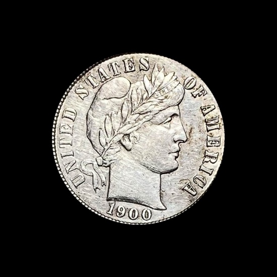 1900-S Silver Barber Dime CLOSELY UNCIRCULATED
