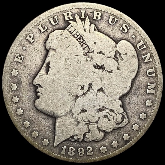 1892-S Silver Morgan Dollar LIGHTLY CIRCULATED