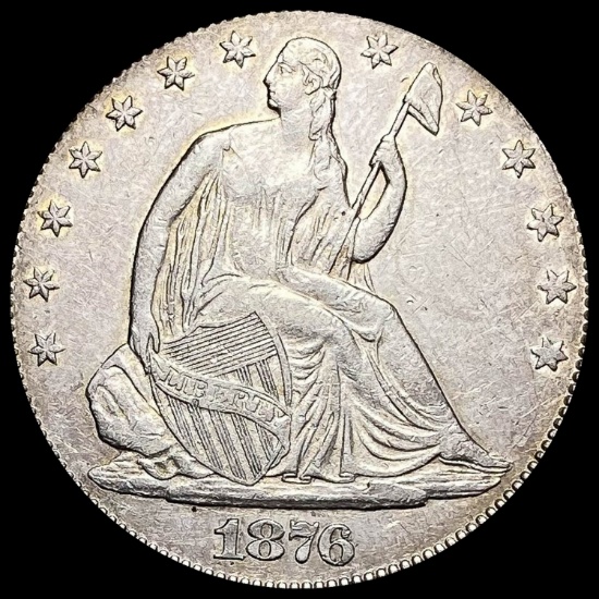 1876 Seated Liberty Half Dollar CLOSELY UNCIRCULATED