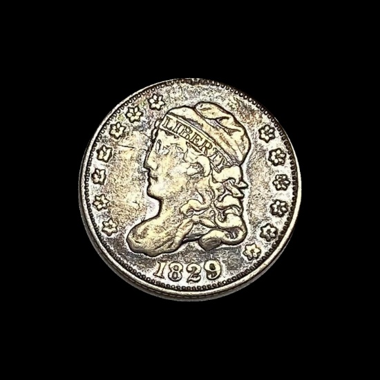 1829 Capped Bust Half Dime LIGHTLY CIRCULATED