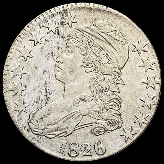 1826 Capped Bust Half Dollar CLOSELY UNCIRCULATED