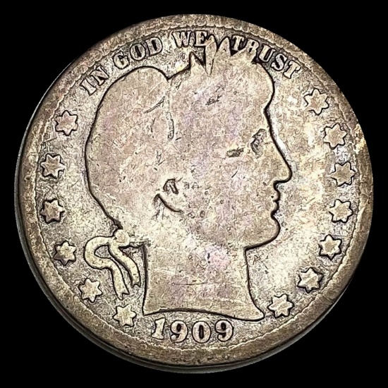 1909 Barber Quarter NICELY CIRCULATED