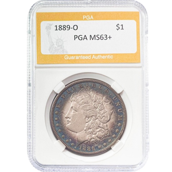 1889-O Morgan Silver Dollar PGA MS63+