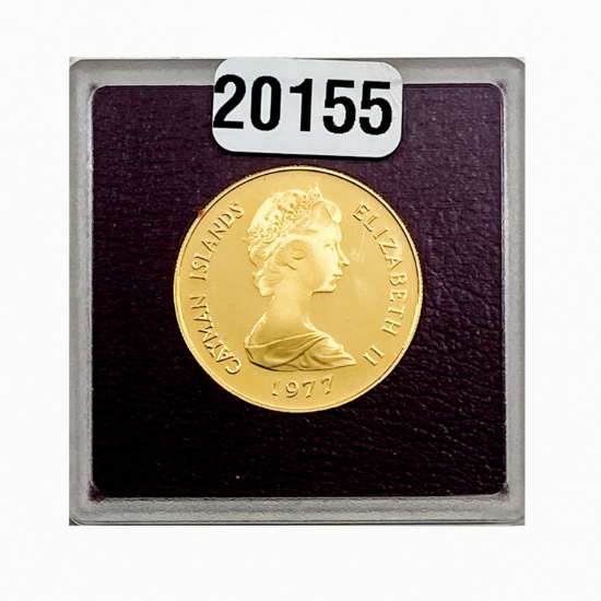 1977 Gold $100 Cayman Islands