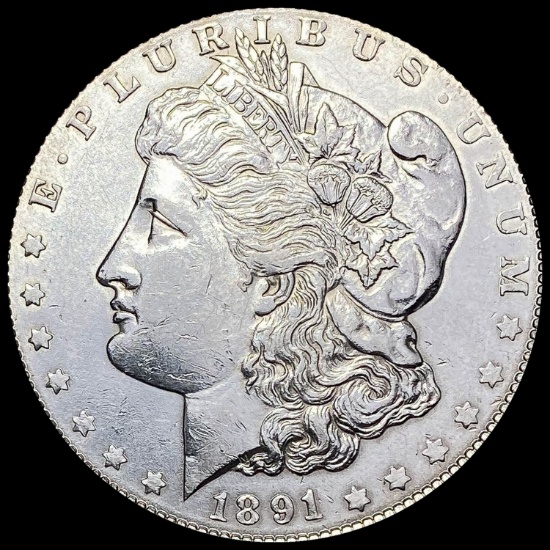 1891 Morgan Silver Dollar CHOICE AU