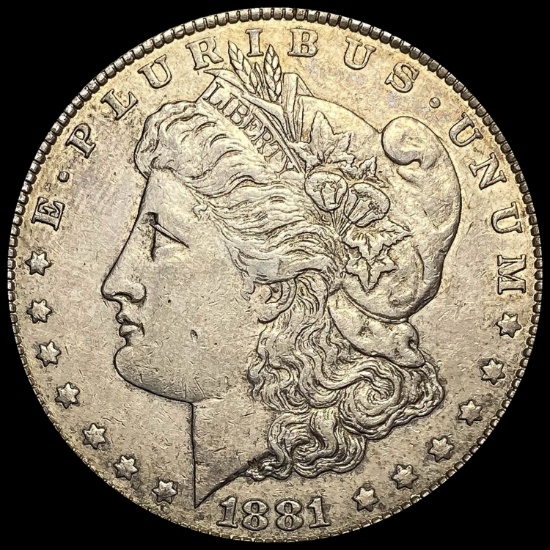 1881 Morgan Silver Dollar NEARLY UNCIRCULATED