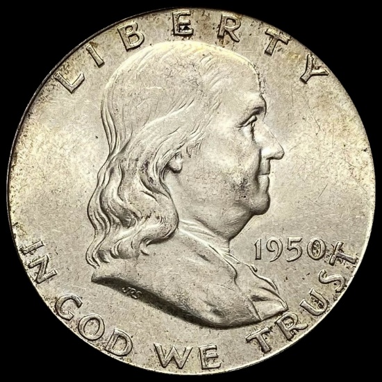 1950-S Silver Half Dollar Franklin CHOICE BU