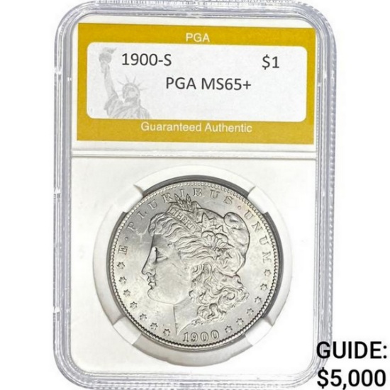 1900-S Morgan Dollar PGA PGA MS65+