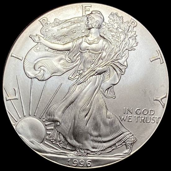 1996 1 oz Silver American Eagle $1 SUPERB GEM BU