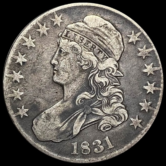 1831 Capped Bust Silver Half Dollar NICELY CIRCULATED
