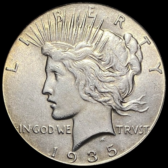 1935 Silver Peace Dollar CLOSELY UNCIRCULATED